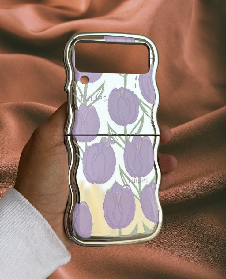 Samsung Galaxy Z Flip 3 Zazzy Shining Tulips Glossy Cover