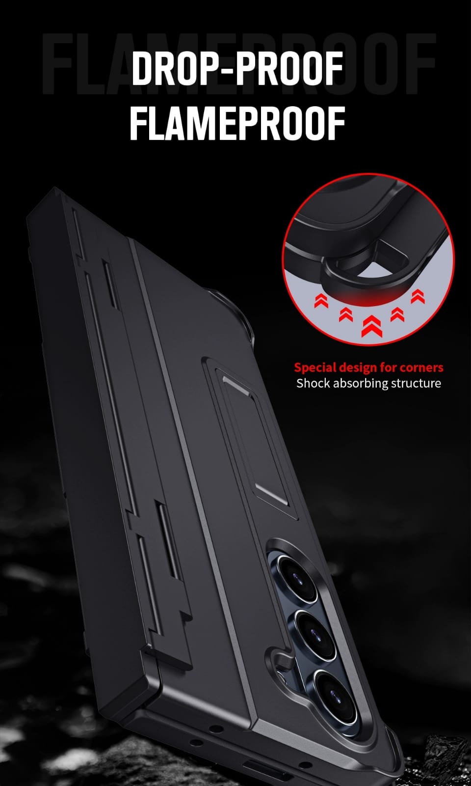 Samsung Galaxy Z Fold 3 Cover (with Stylus) - protective case detail