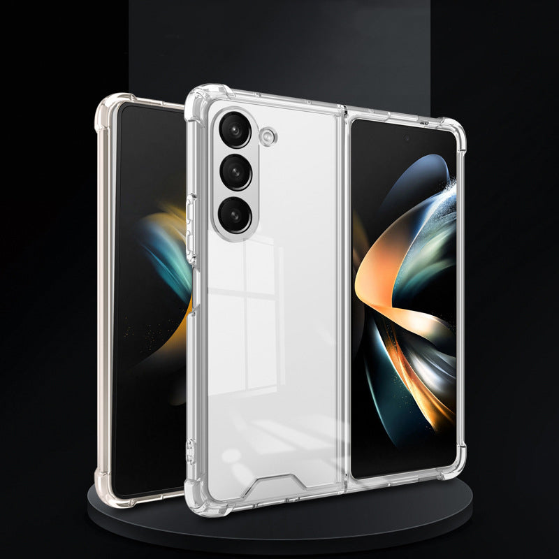 Samsung Galaxy Z Fold 5 Shockproof Transparent Cover - colour options