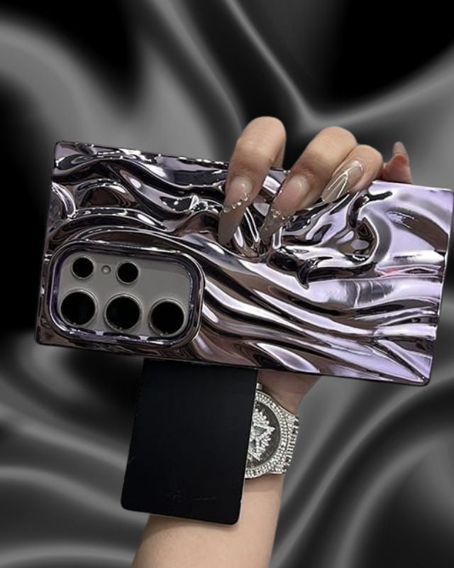 Samsung Galaxy A26 Shining 3D Wavy Effect Glossy Cover - slim profile