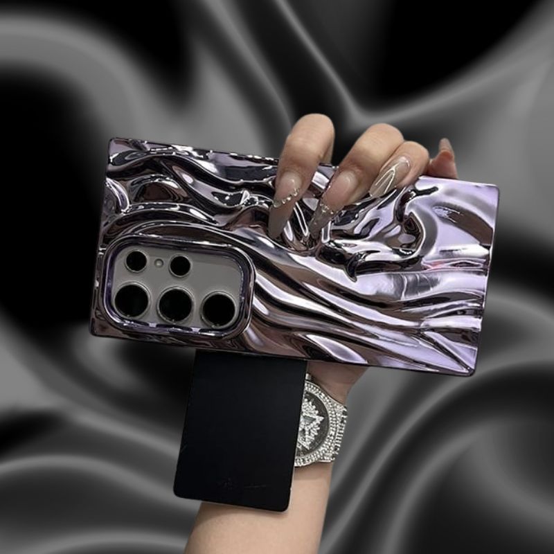 Samsung Galaxy A26 Shining 3D Wavy Effect Glossy Cover - slim profile