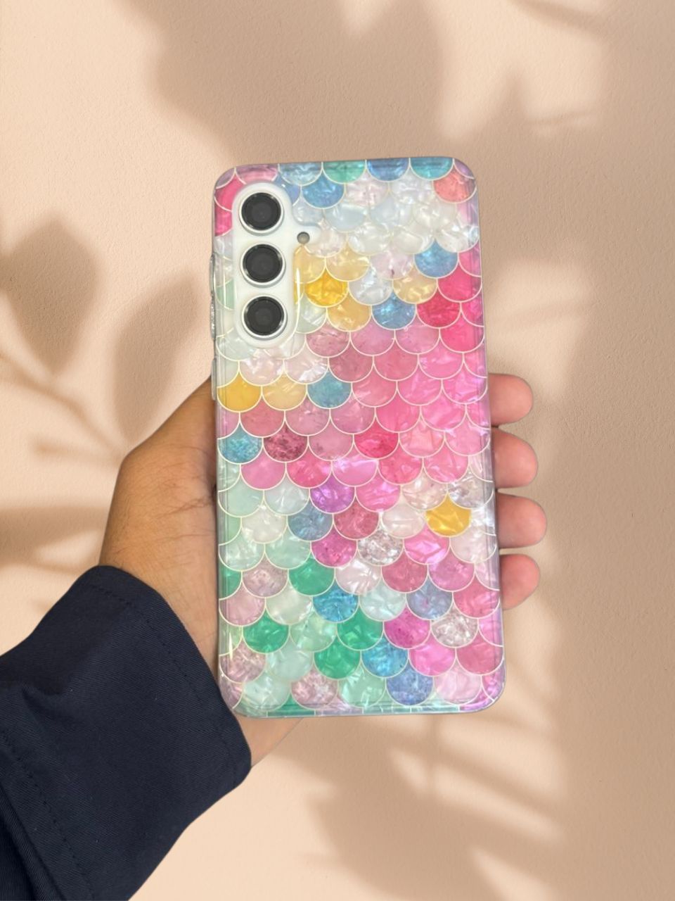 Samsung Galaxy S25 Mermaid Pattern Glossy Cover - protective case detail