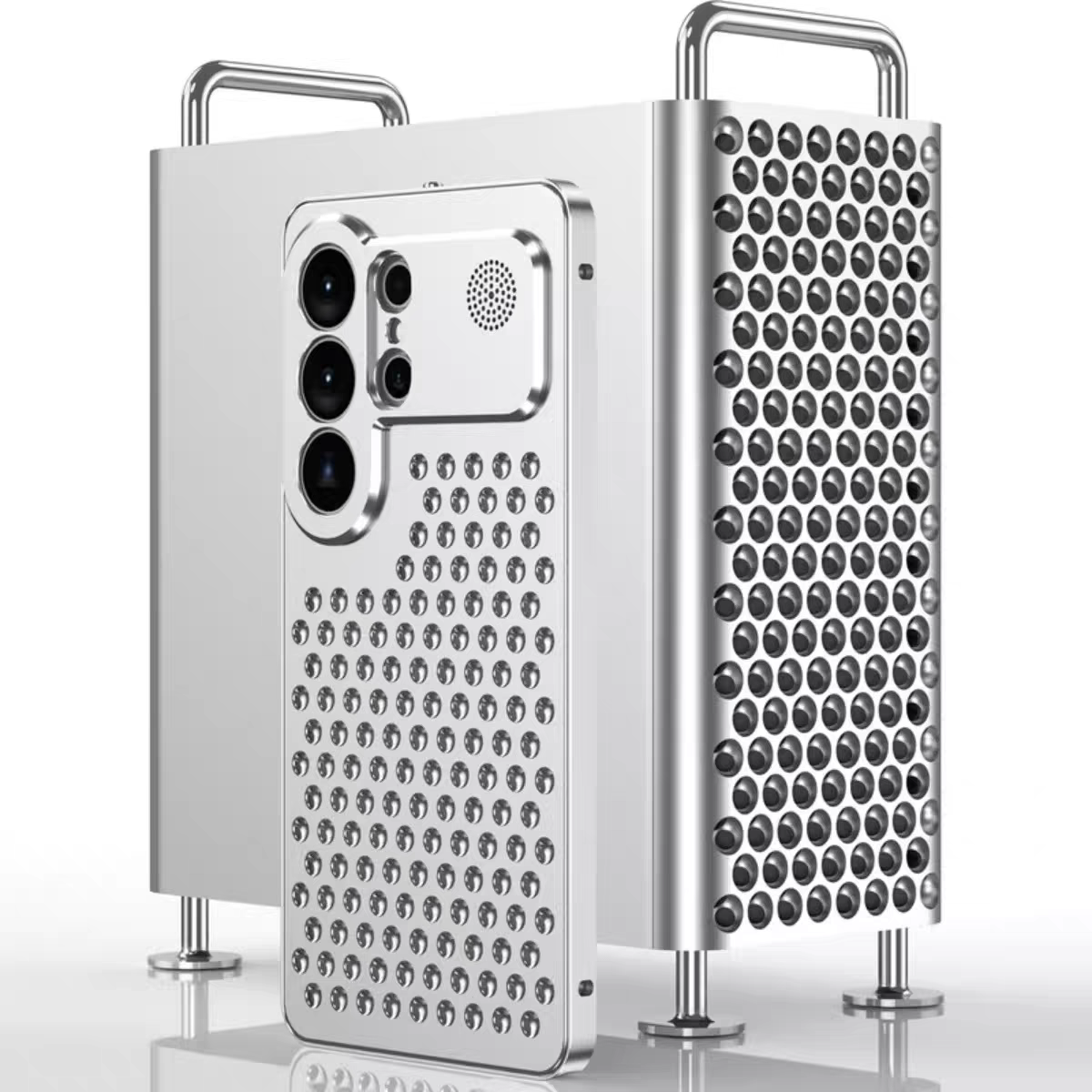 Samsung Galaxy S26 Ultra Metallic Matrix Heat Dissipation Cover - protective case detail
