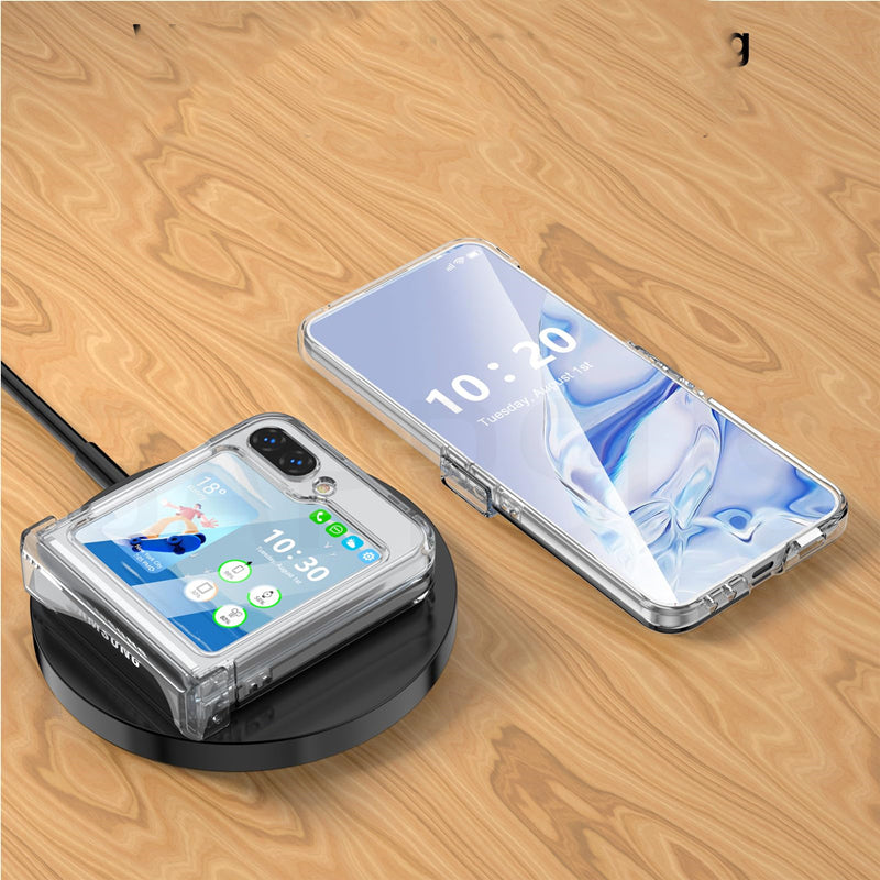 Samsung Galaxy Z Flip 5 Shockproof Transparent Cover (with Hinge prote - lifestyle