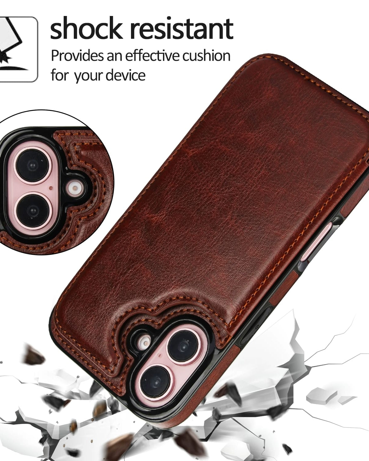 iPhone 17 Wallet Style Leather Case - colour options