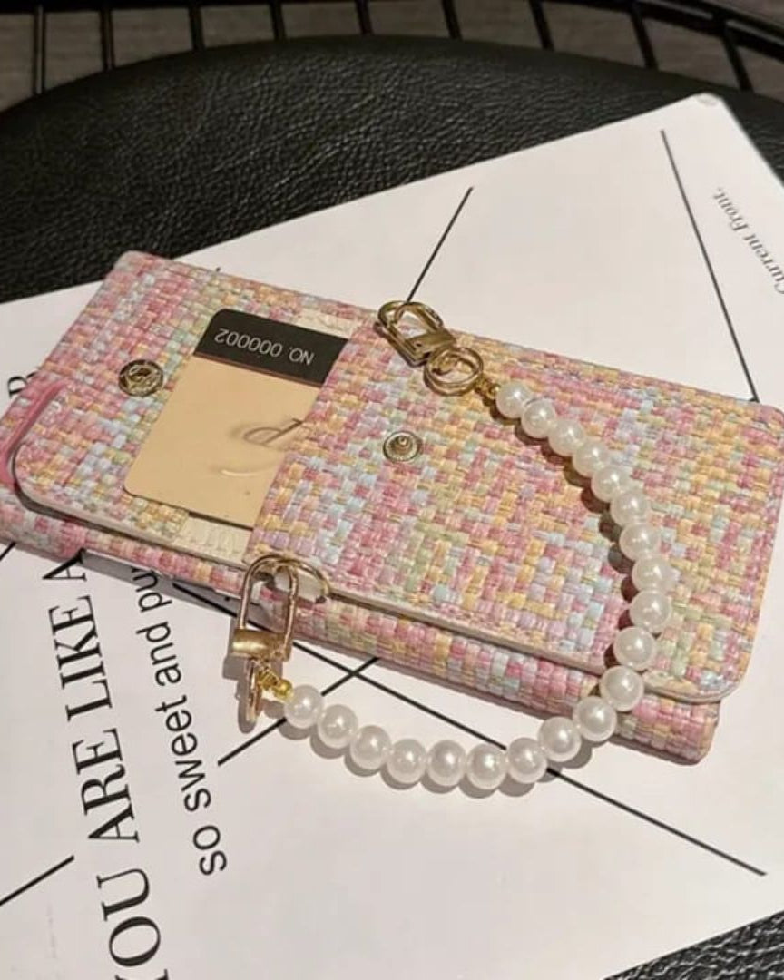 Cute Pearl Bracelet Wallet Cover iPhone cover – JustAndBest India