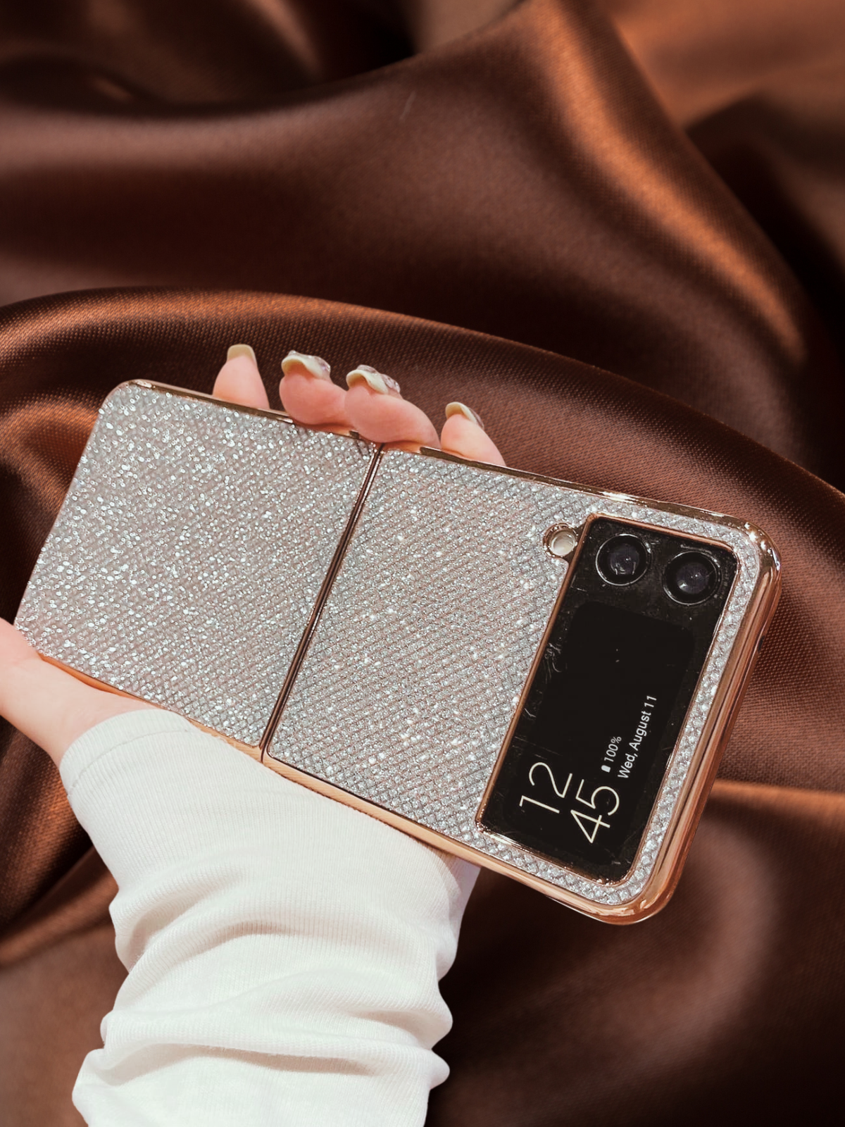 Zazzy Bling Glitter 3D Diamond Pattern Luxury Cover iPhone cover – JustAndBest India