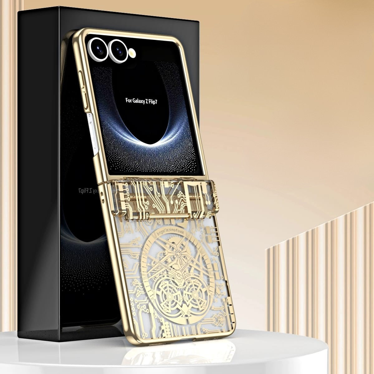 Samsung Galaxy Z Flip 7 Electroplated Circuit Cover - case features