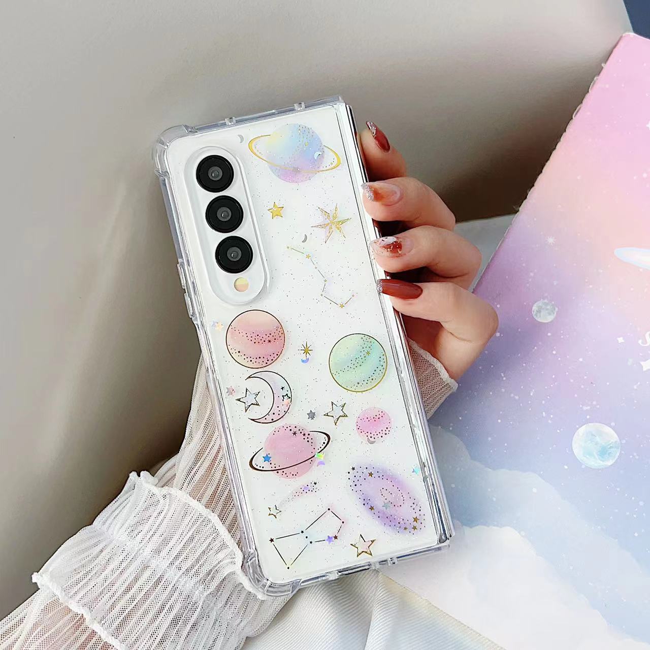 Cute Stars Transparent Shockproof Case iPhone cover – JustAndBest India