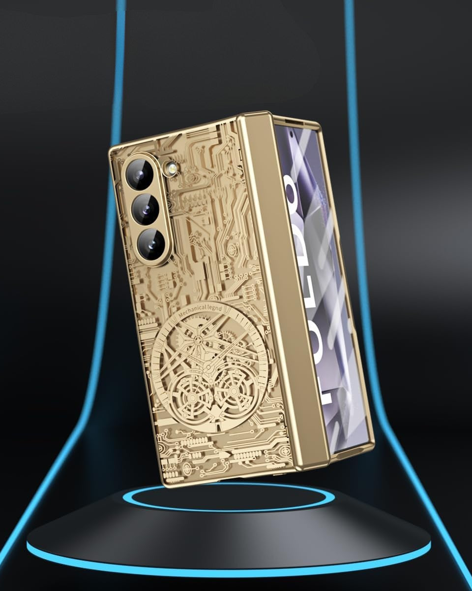 Samsung Galaxy Z Fold 6 Electroplated Circuit Transparent Cover (and H