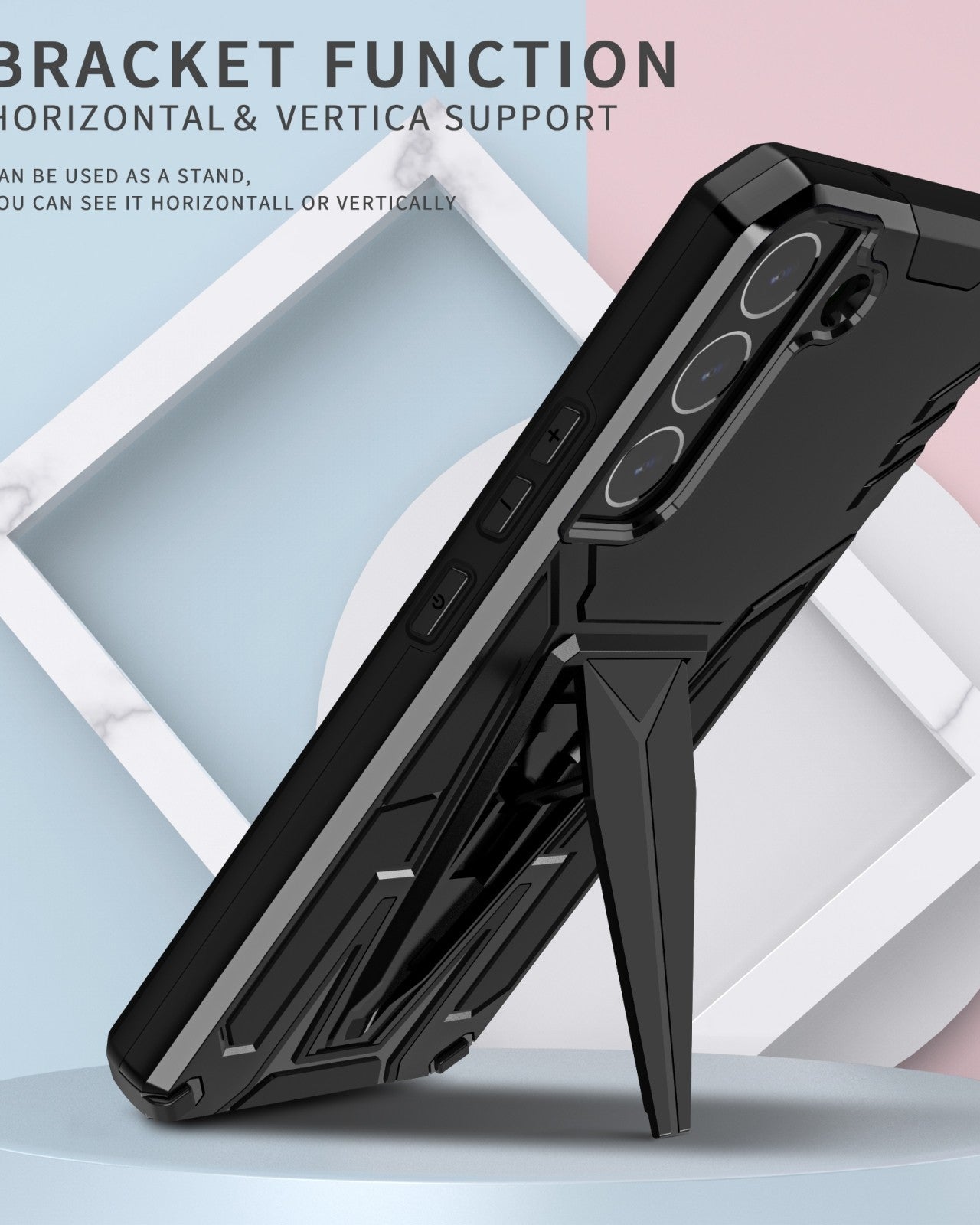 Jet Black Dual Layer Premium Armour Case iPhone cover – JustAndBest India