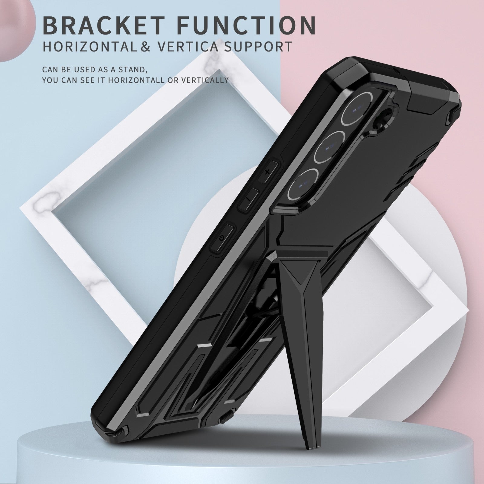 Jet Black Dual Layer Premium Armour Case iPhone cover – JustAndBest India