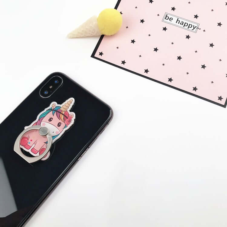 Cute Unicorn Phone Ring Holder – phone accessory by JustAndBest India