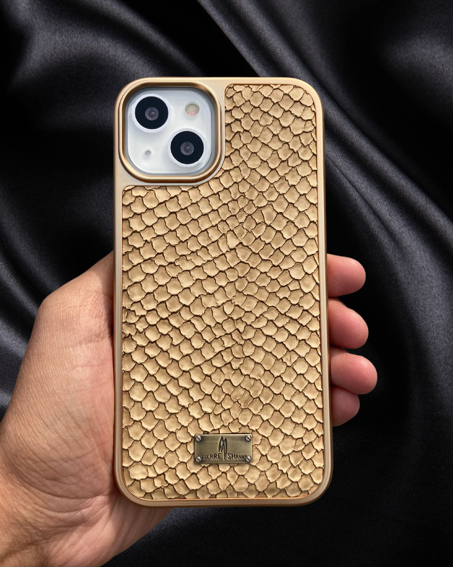 Royal Python Gold Plated Premium Leather Luxury Case iPhone cover – JustAndBest India