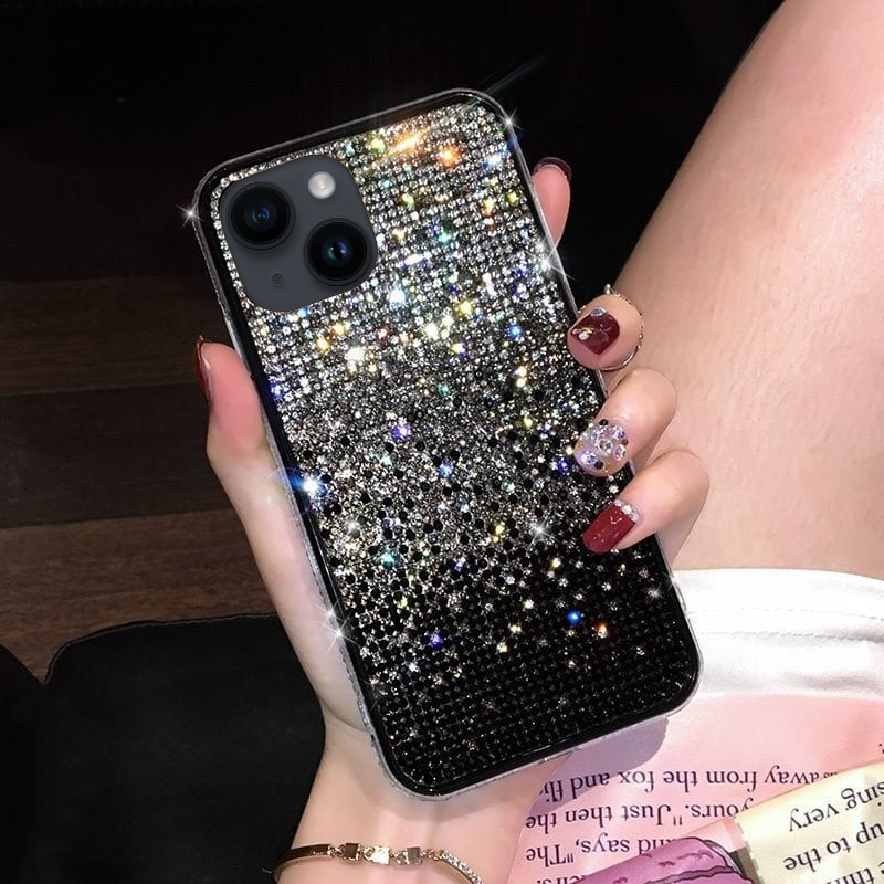Bling Gradient Rhinestones Luxury Cover iPhone cover – JustAndBest India