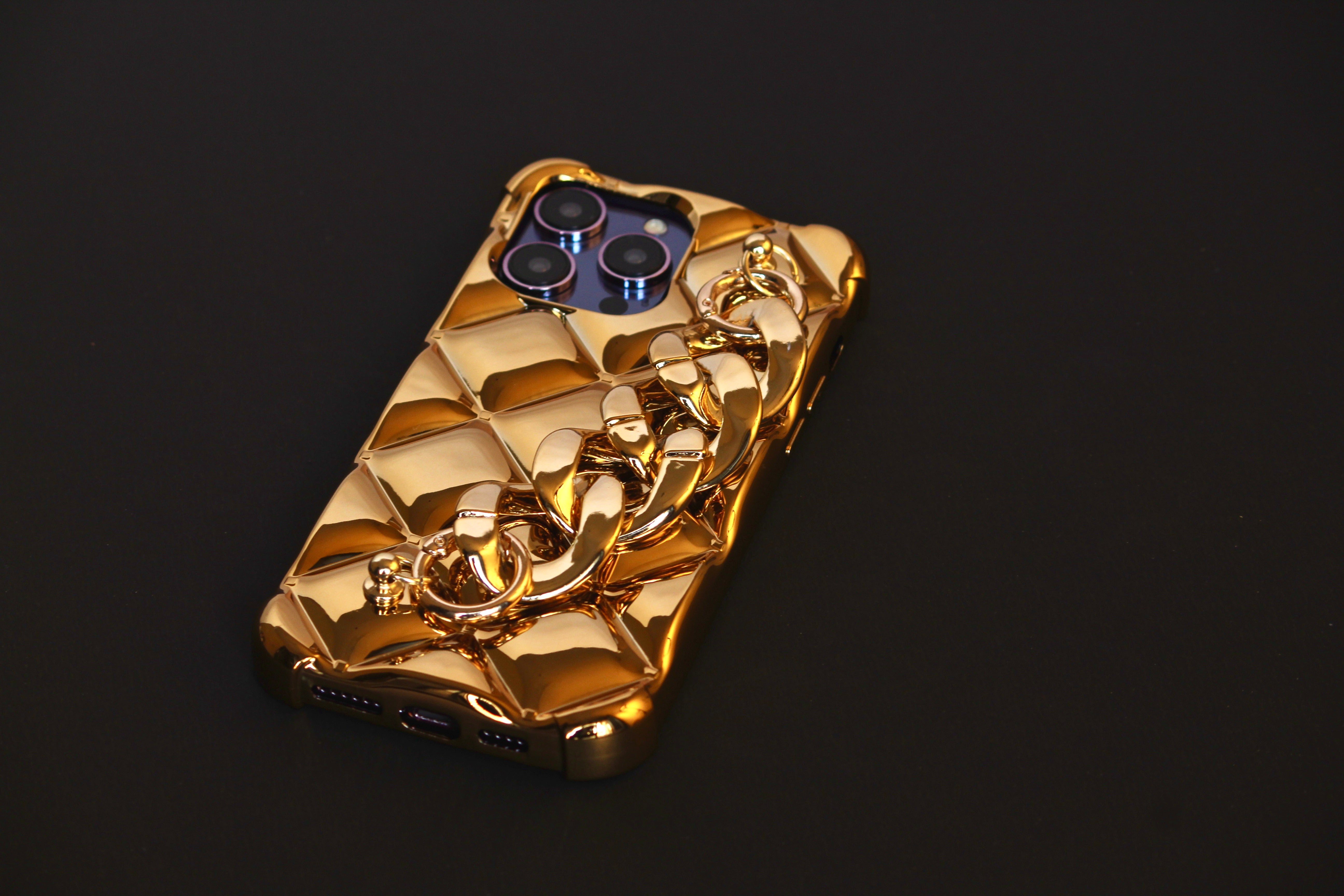 Gold Electroplated Glossy Bracelet Cover iPhone cover – JustAndBest India
