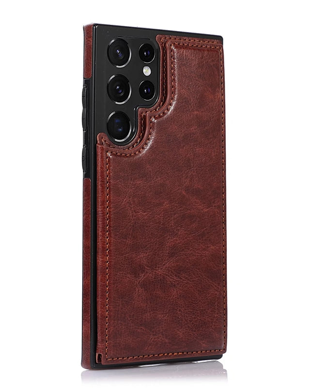 Luxury Wallet Style Premium Leather Cover iPhone cover – JustAndBest India