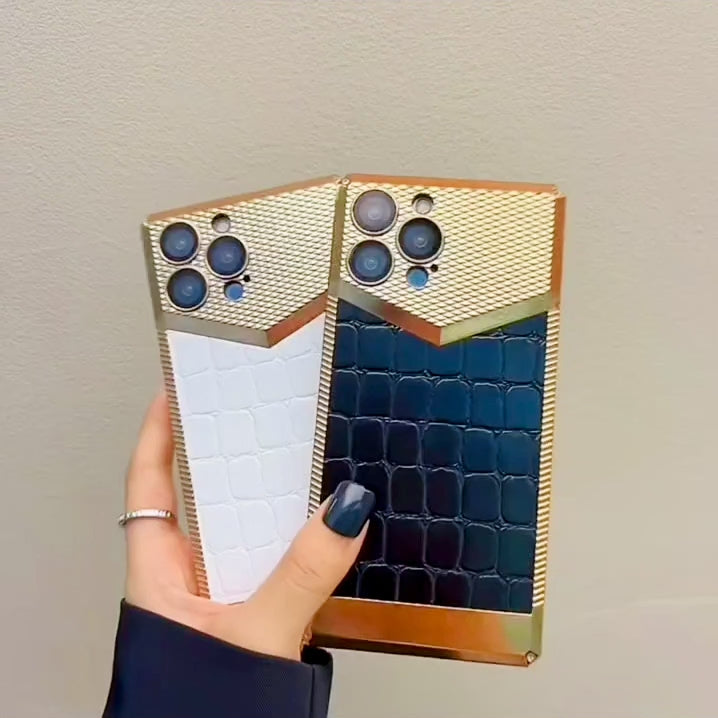 Premium leather iphone case