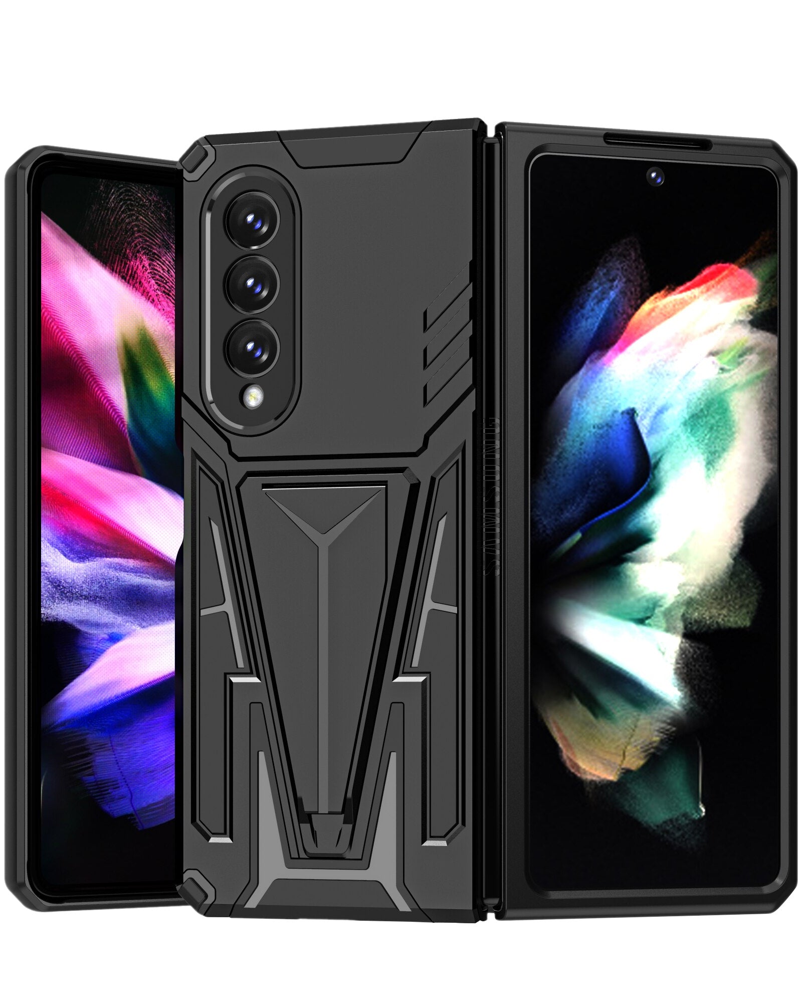 black Armour Case for samsung z fold 3