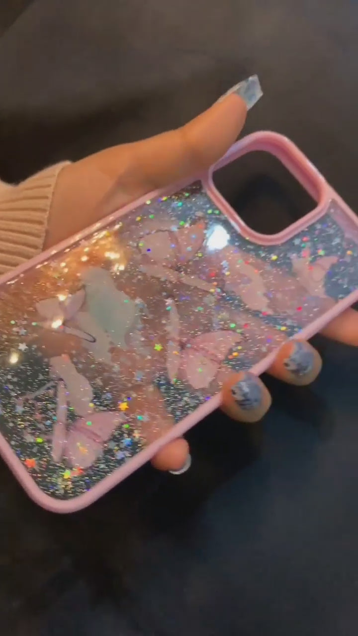 Glitter Transparent Case iphone 14