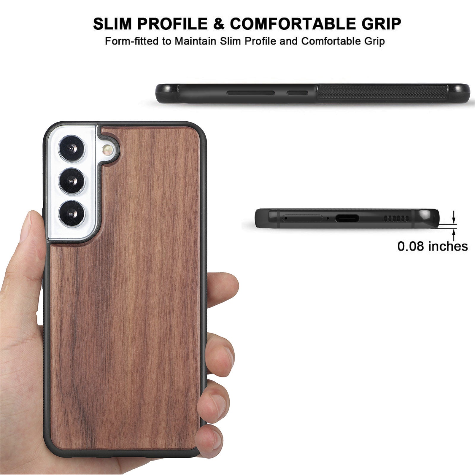 Real Natural Walnut Wood Premium Case iPhone cover – JustAndBest India