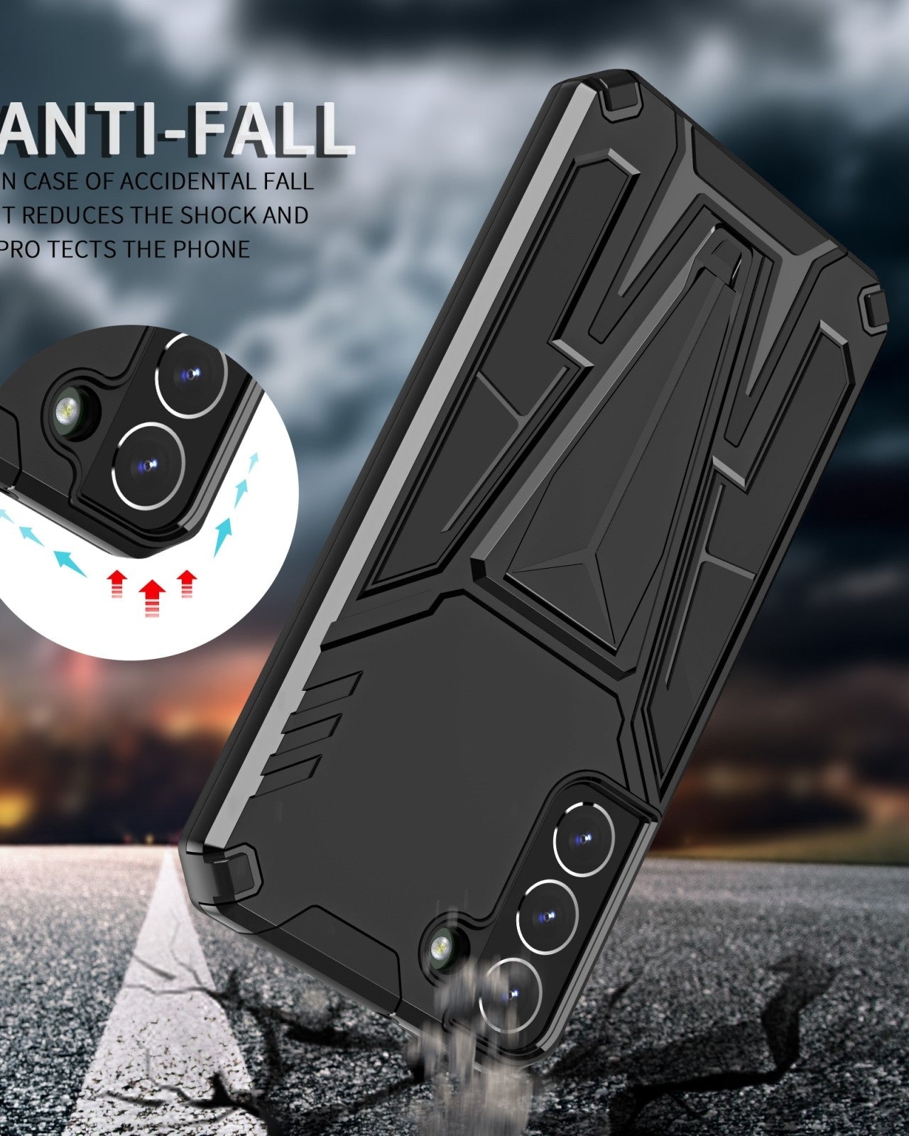 Jet Black Dual Layer Premium Armour Case iPhone cover – JustAndBest India