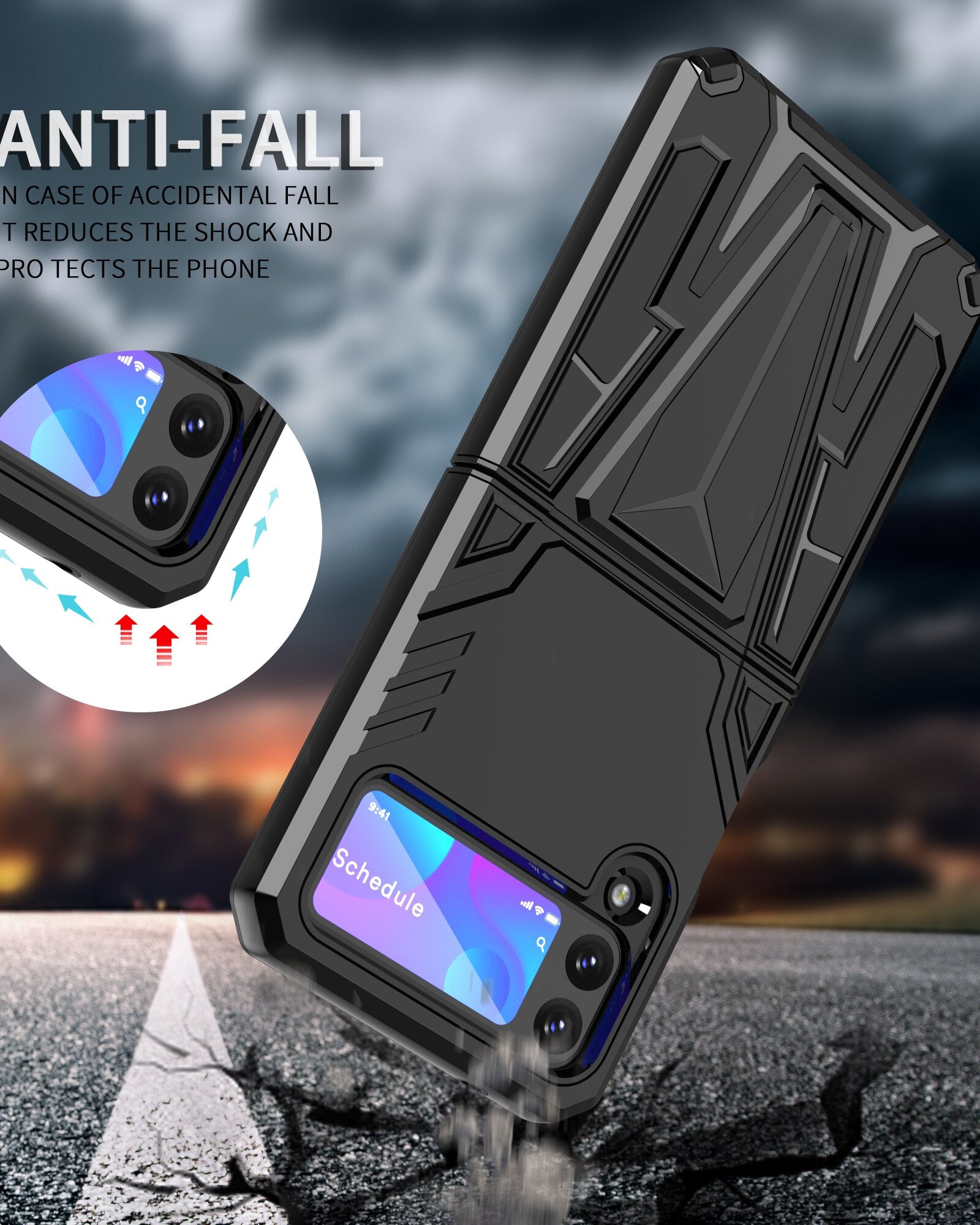 Jet Black Dual Layer Shockproof Premium Armour Cover iPhone cover – JustAndBest India