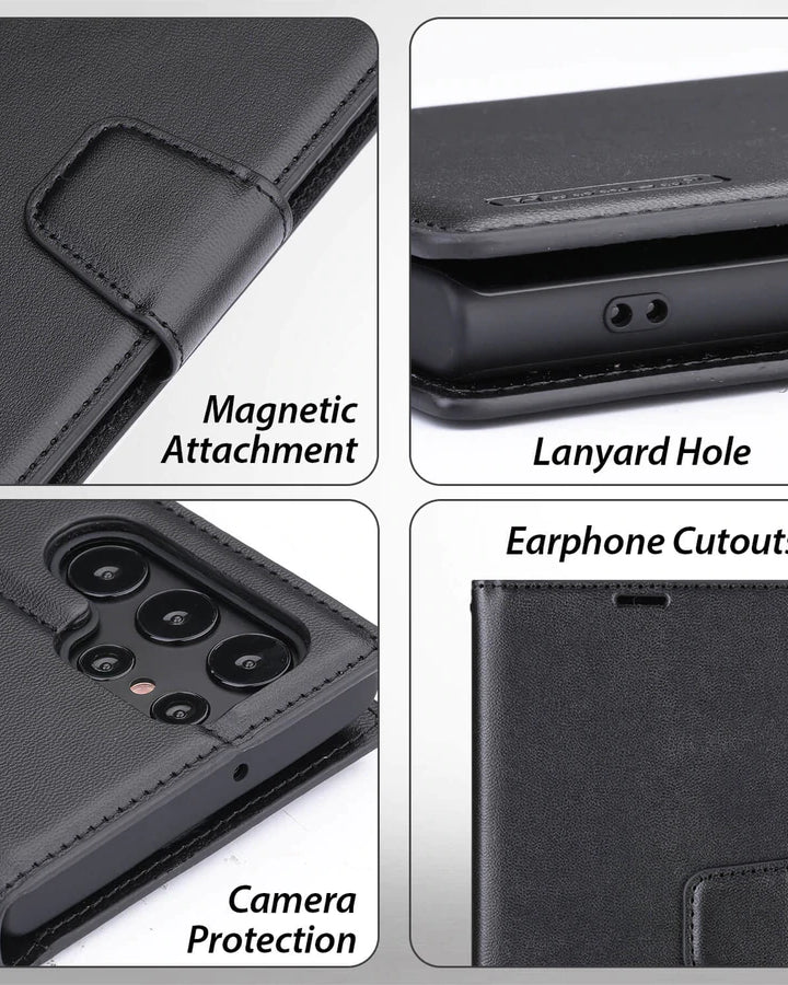 black leather cover for S22