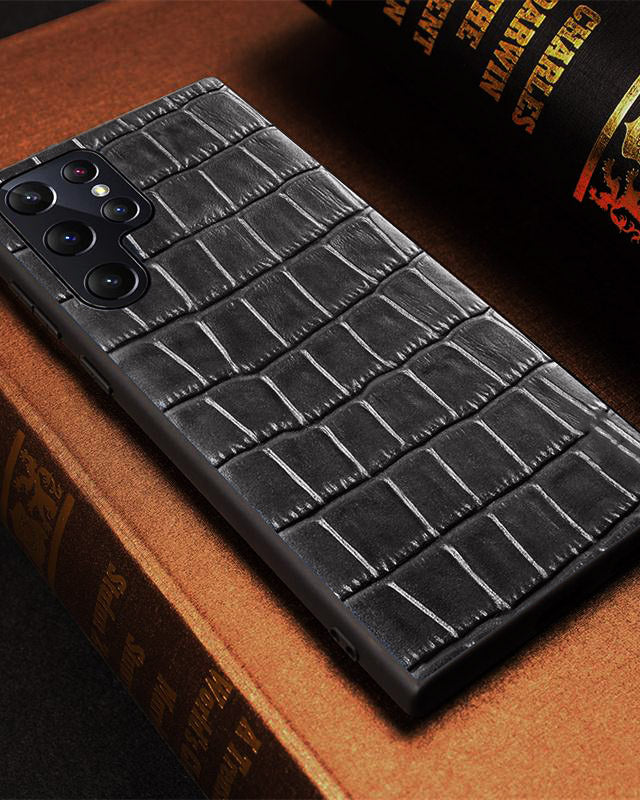 Croco Pattern Leather Luxury Cover