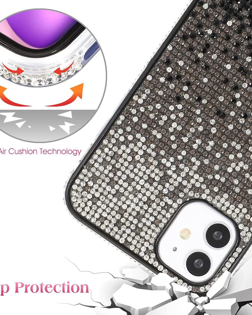 Black Rhinestones Bling Luxury Cover for iPhone