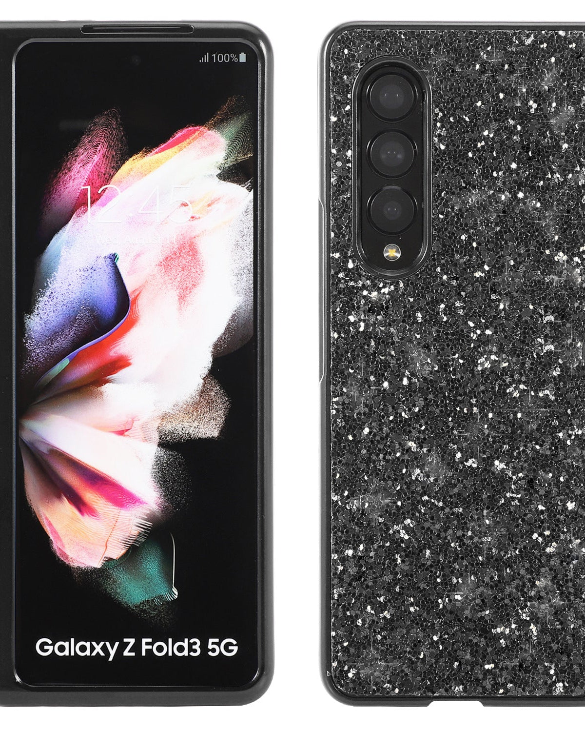 Red Glitter Samsung Z Fold 4 Cover