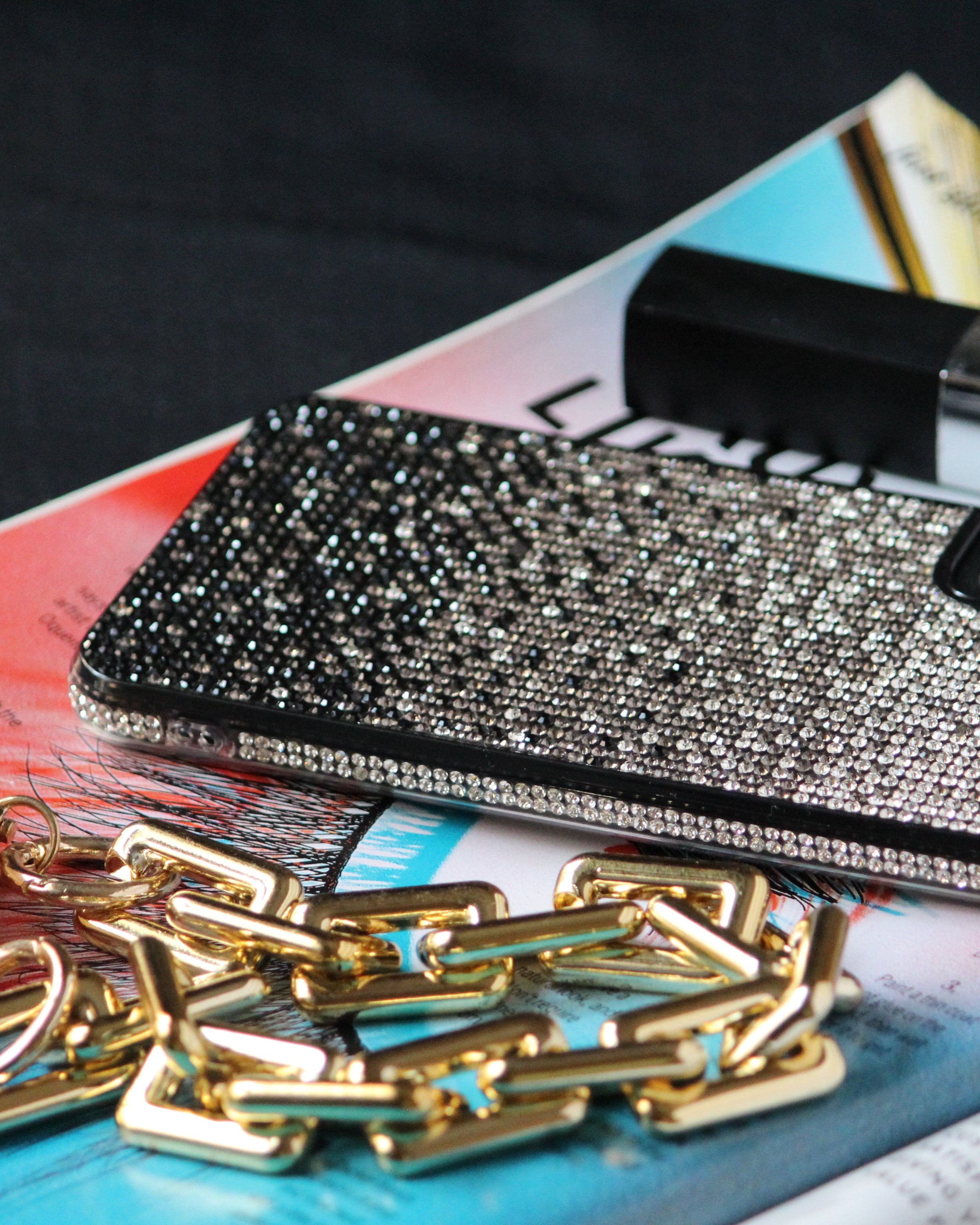 Bling Gradient Rhinestones Luxury Cover iPhone cover – JustAndBest India