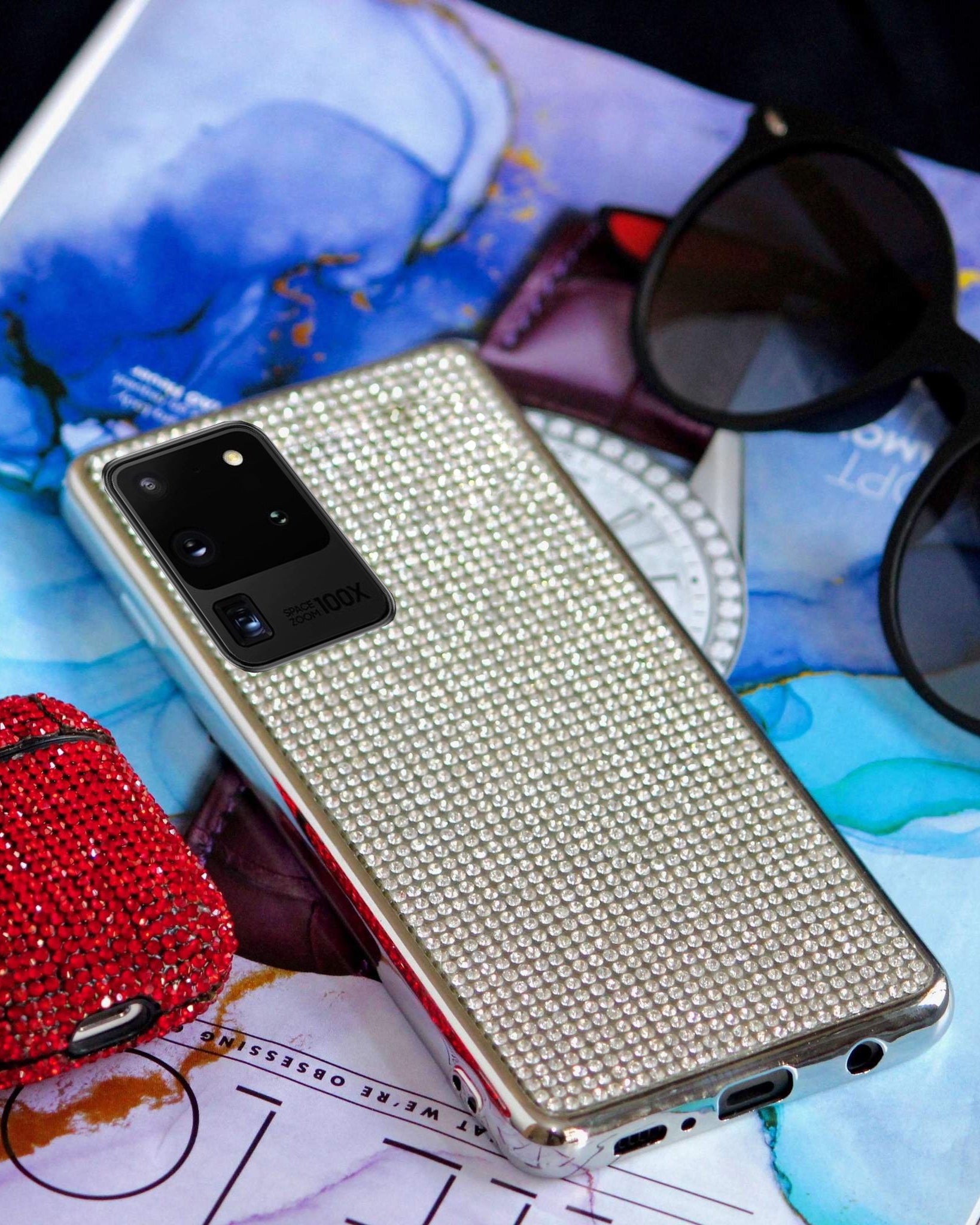 Bling Diamond Rhinestones Luxury Cover Samsung S20 Ultra Cover