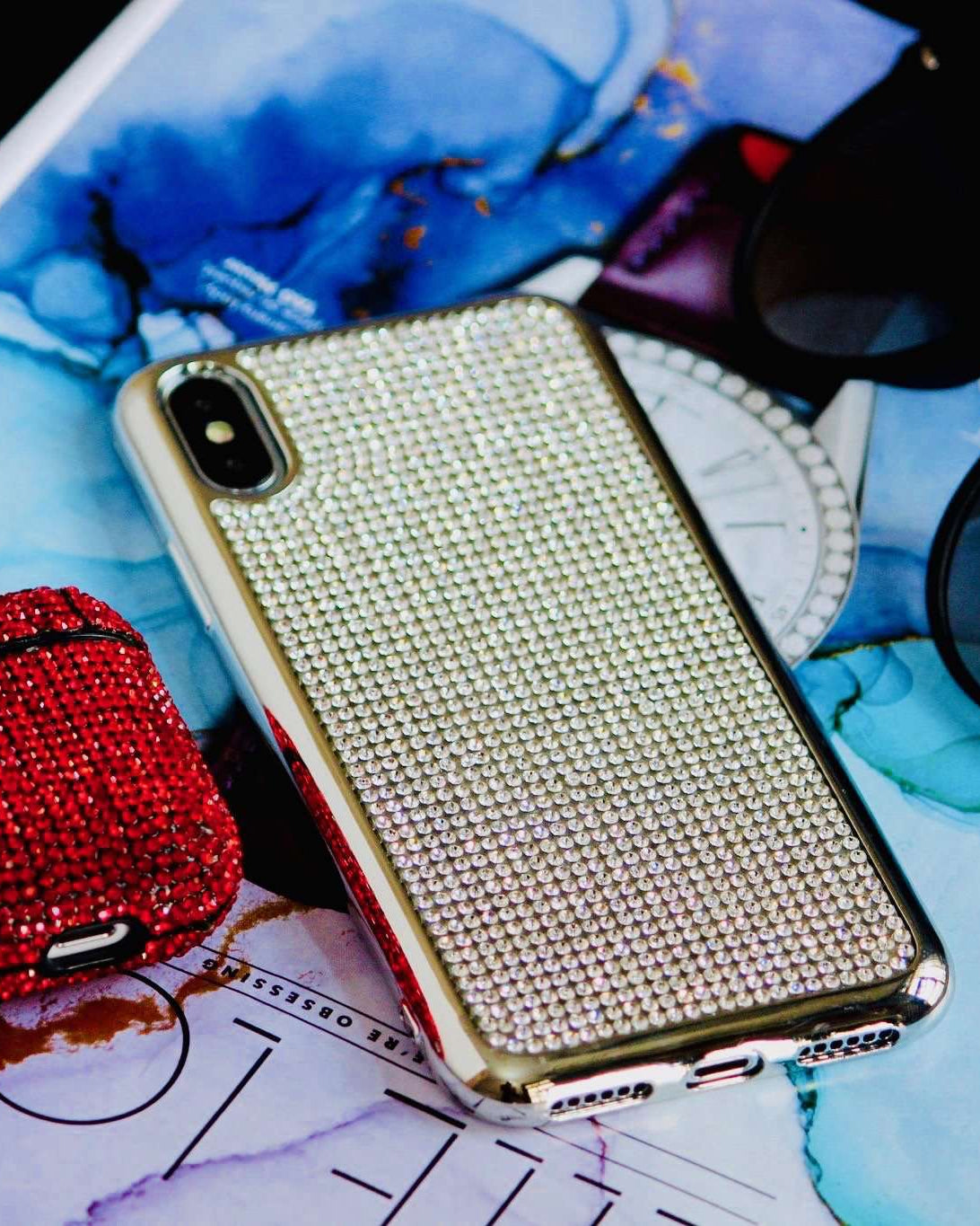 Diamond Rhinestones Cover iPhone XR Case