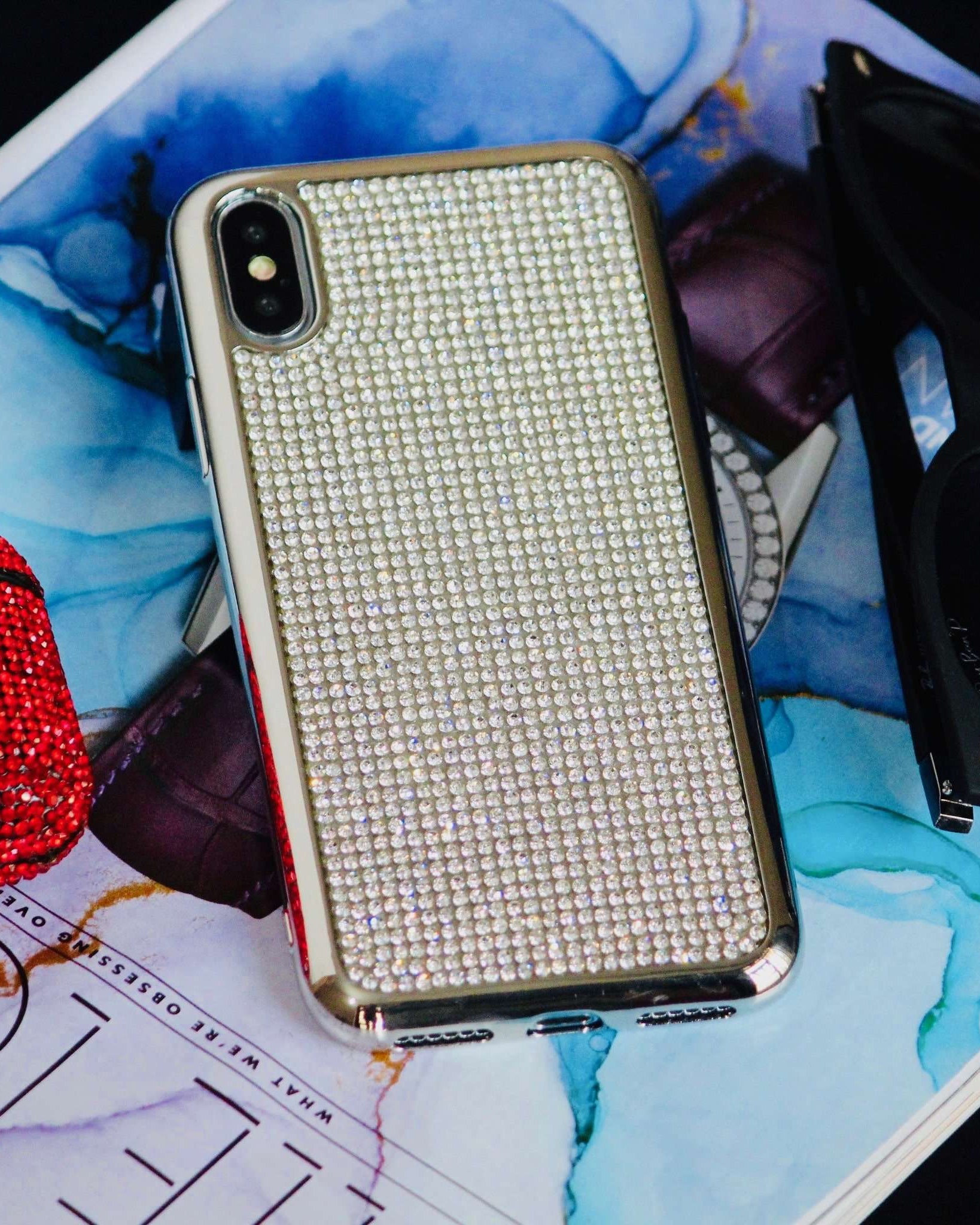 Bling Diamond Rhinestones Luxury Cover iPhone XR Case