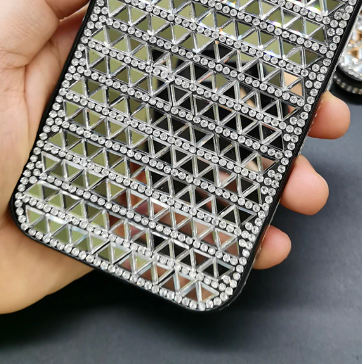 Bling Diamond Rhinestones Mirrors Luxury Cover iPhone cover – JustAndBest India