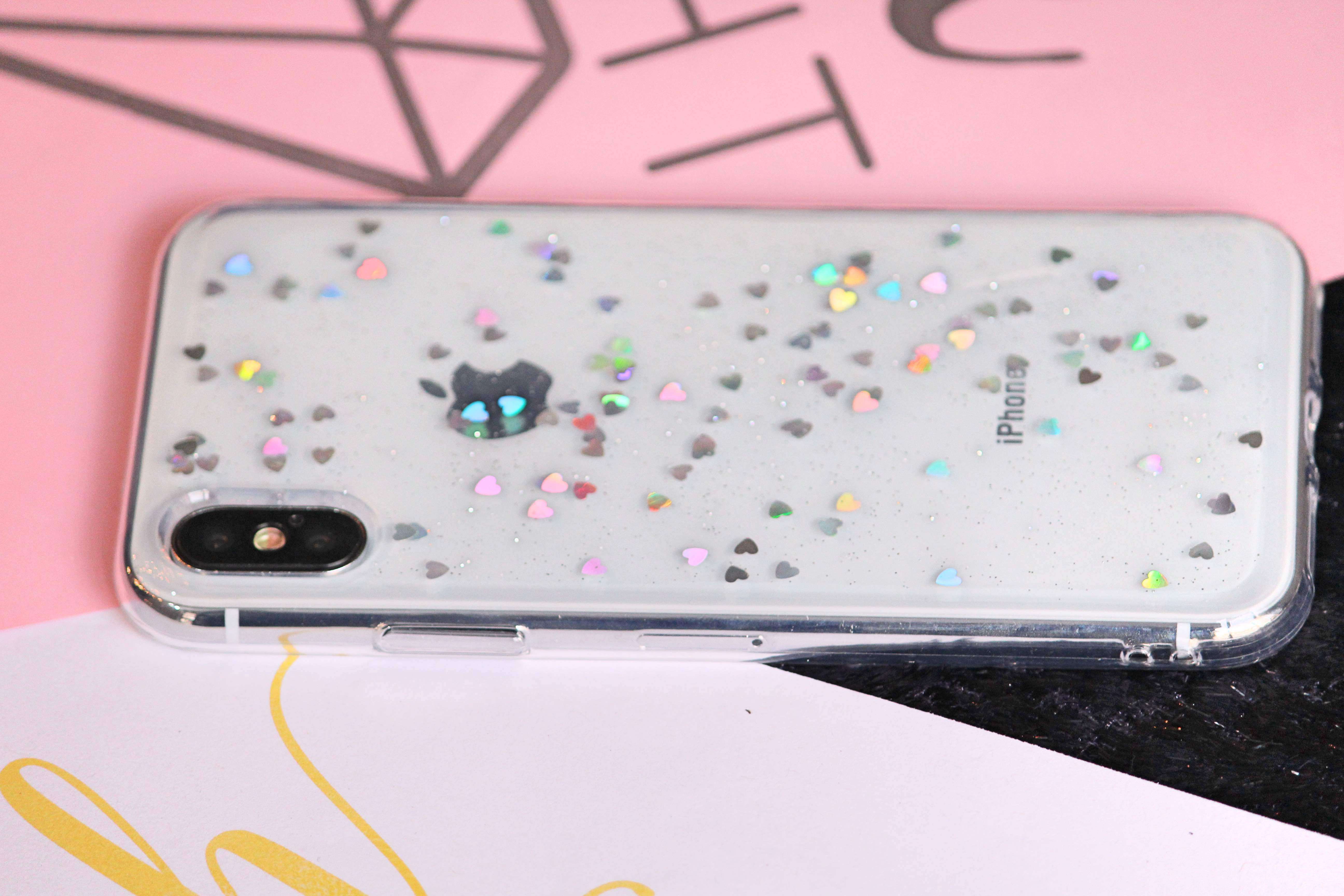 Bling Glitter Hearts Case iPhone cover – JustAndBest India