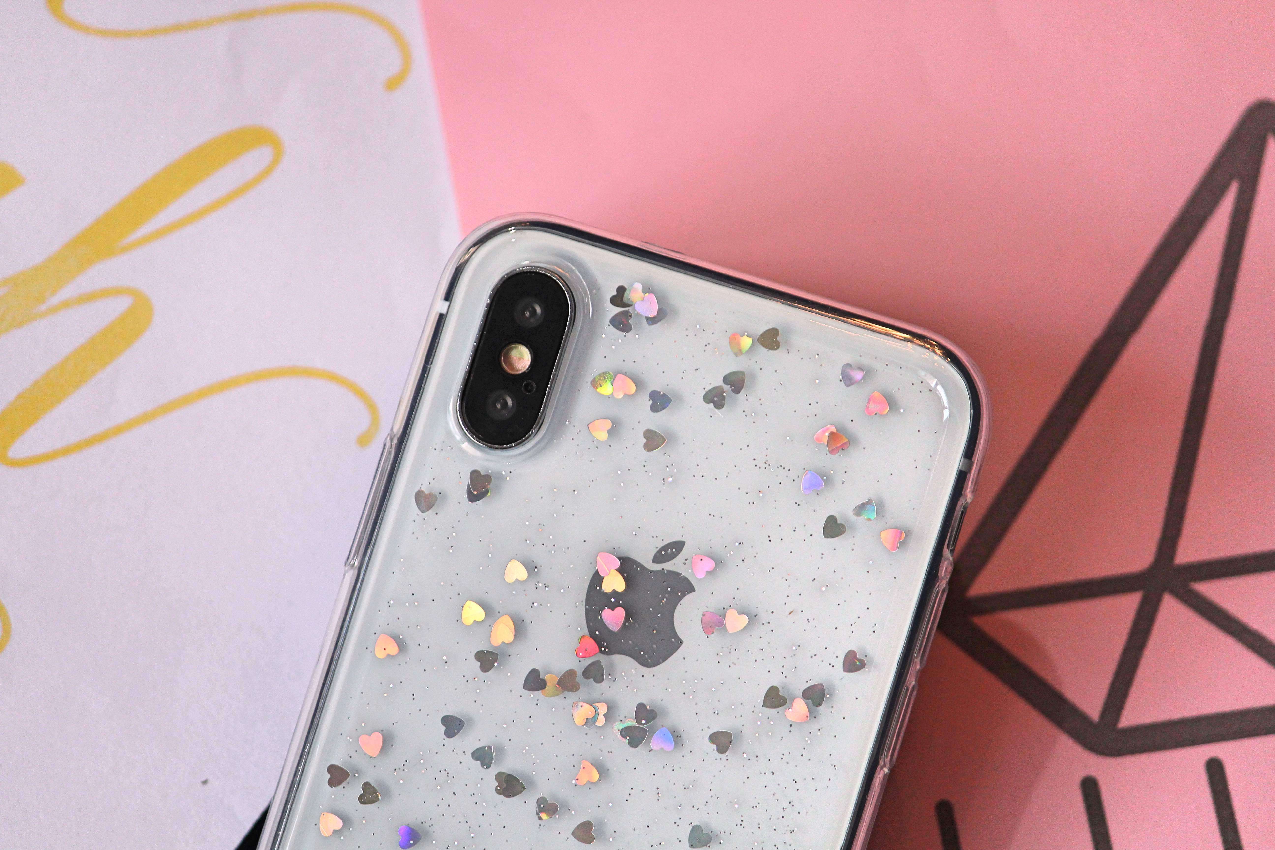 Bling Glitter Hearts Case iPhone cover – JustAndBest India
