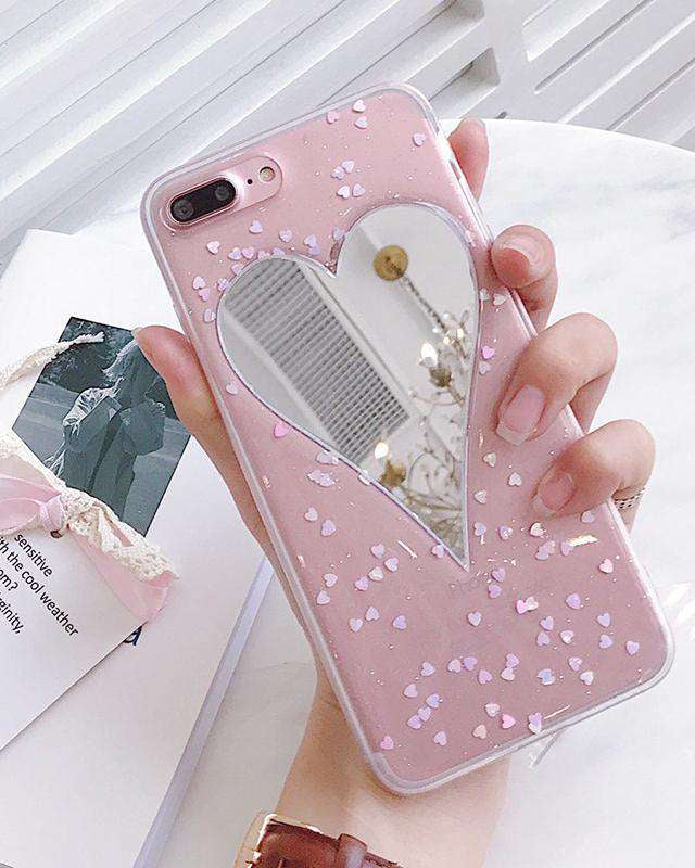 Hearts Mirror Case for iphone