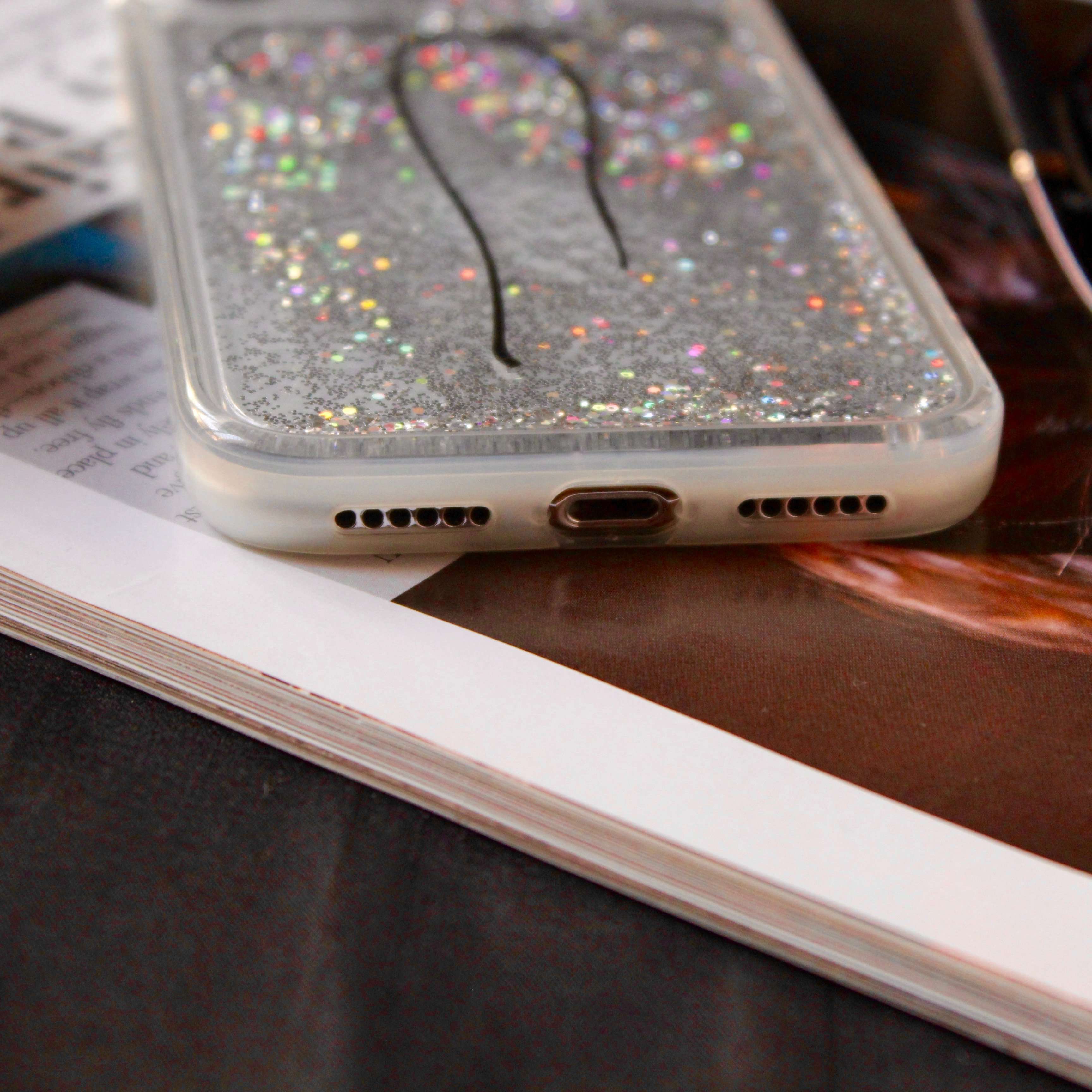 Bowknot Glitter Sequin Quicksand Case iPhone cover – JustAndBest India