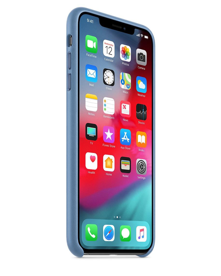 Cornflower Leather Cover for iPhone XS Max