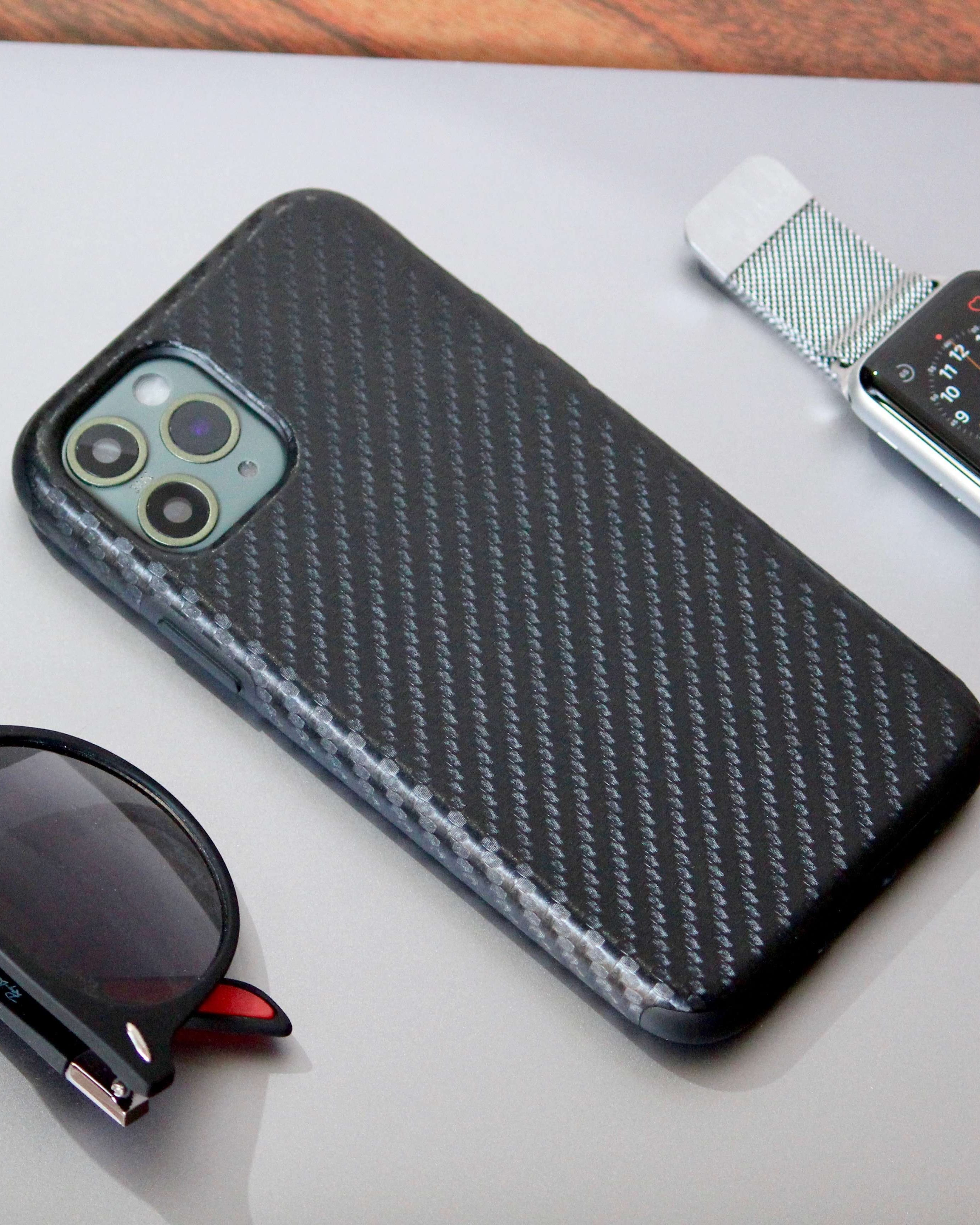 Carbon Fiber Shockproof Premium Case for iPhone 11