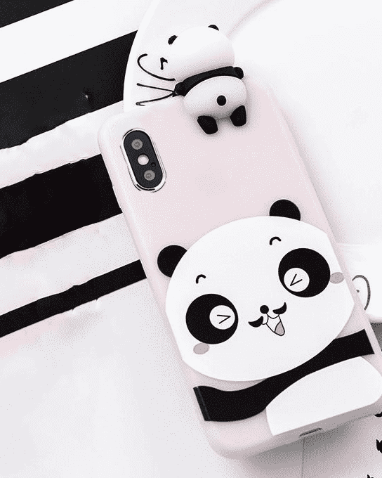 Cute 3D Panda Case iPhone XS / XR