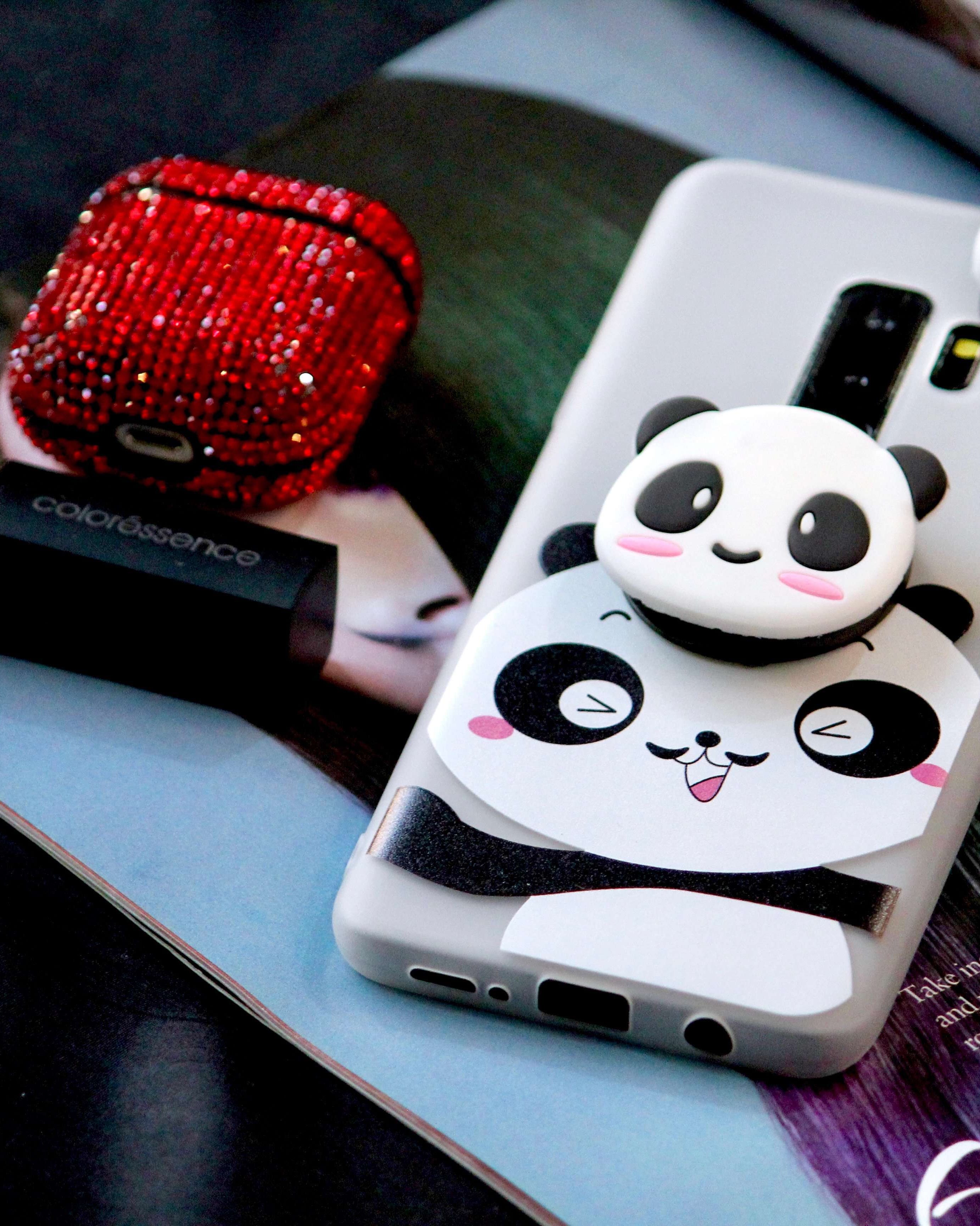 Cute 3D Panda Cover for Samsung Galaxy S9 Plus and S9-Samsung Galaxy S9 Plus Cover-Samsung Galaxy S9-JustAndBest.com