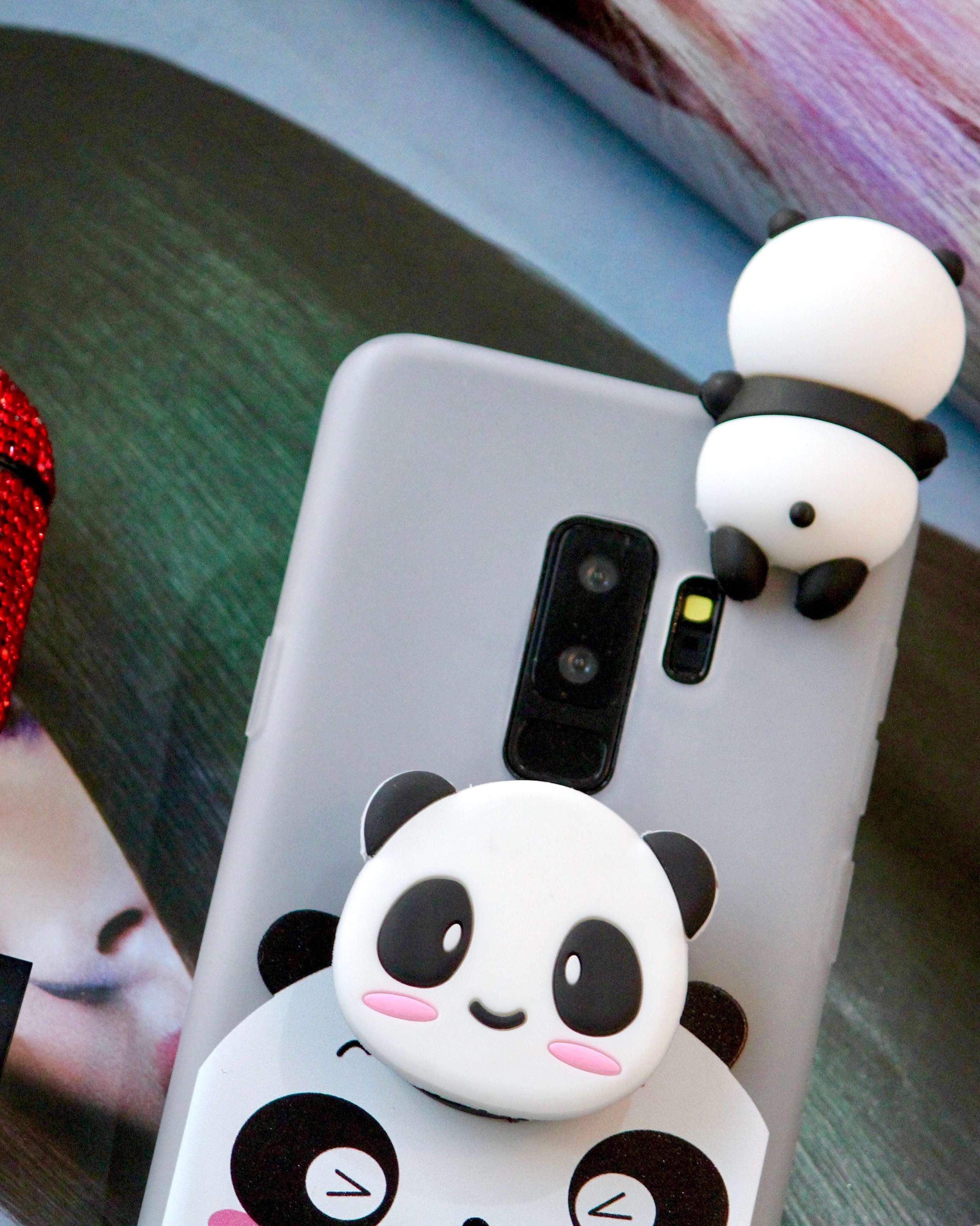 Cute 3D Panda Cover for Samsung Galaxy S9 Plus and S9-Samsung Galaxy S9 Plus Cover-Samsung Galaxy S9-JustAndBest.com