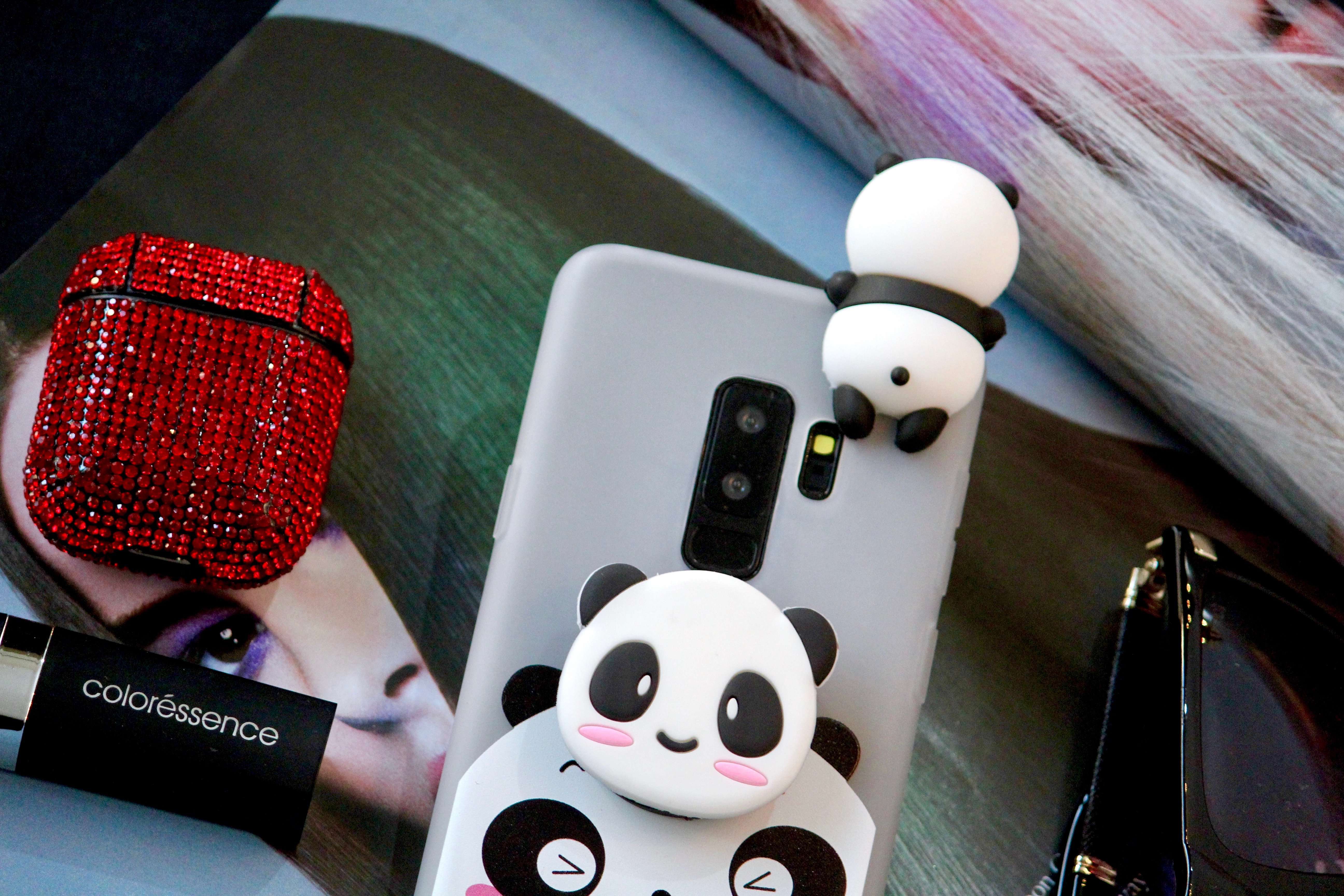 Cute 3D Panda Cover for Samsung Galaxy S9 Plus and S9-Samsung Galaxy S9 Plus Cover-Samsung Galaxy S9-JustAndBest.com