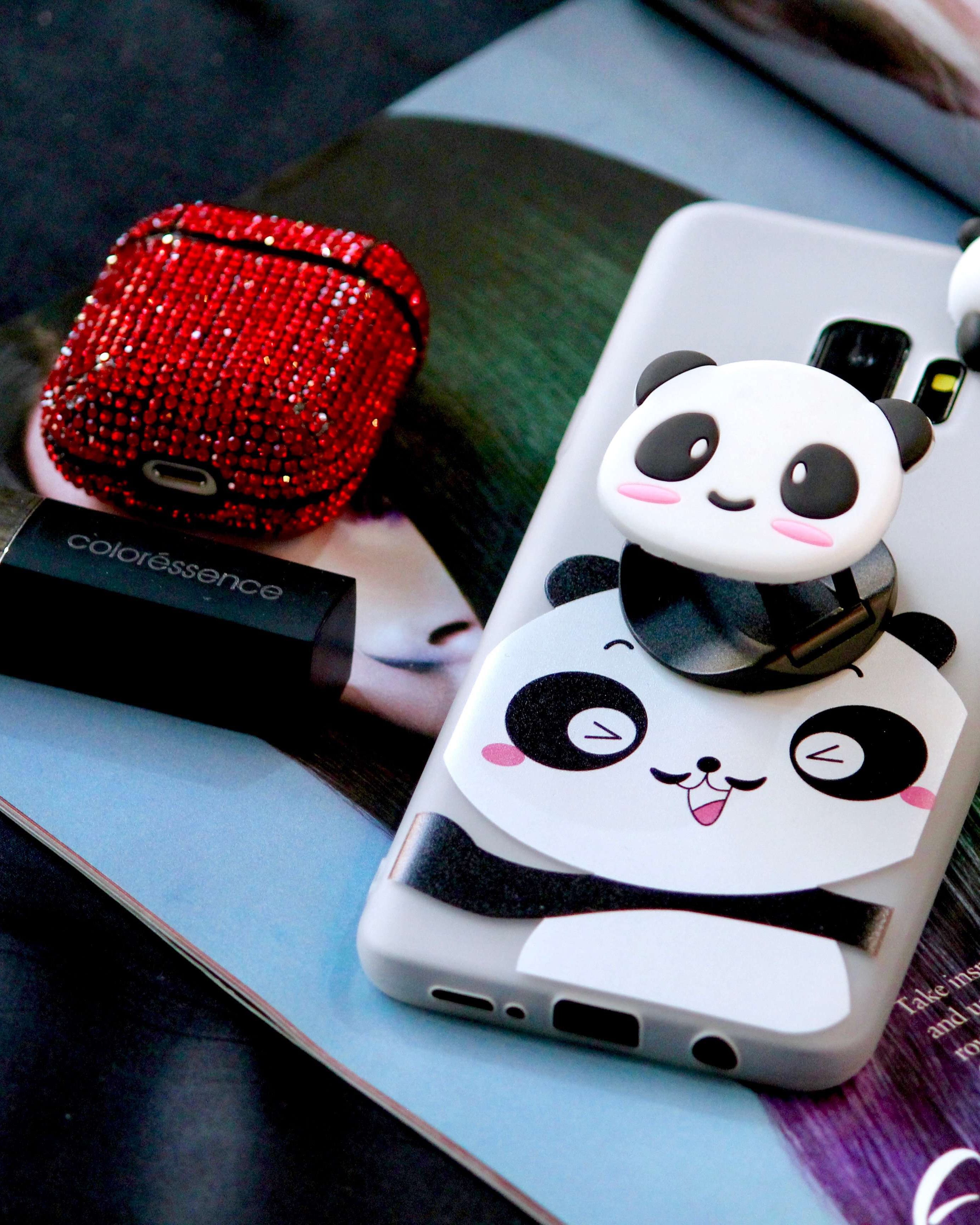 Cute 3D Panda Cover for Samsung Galaxy S9 Plus and S9-Samsung Galaxy S9 Plus Cover-Samsung Galaxy S9-JustAndBest.com