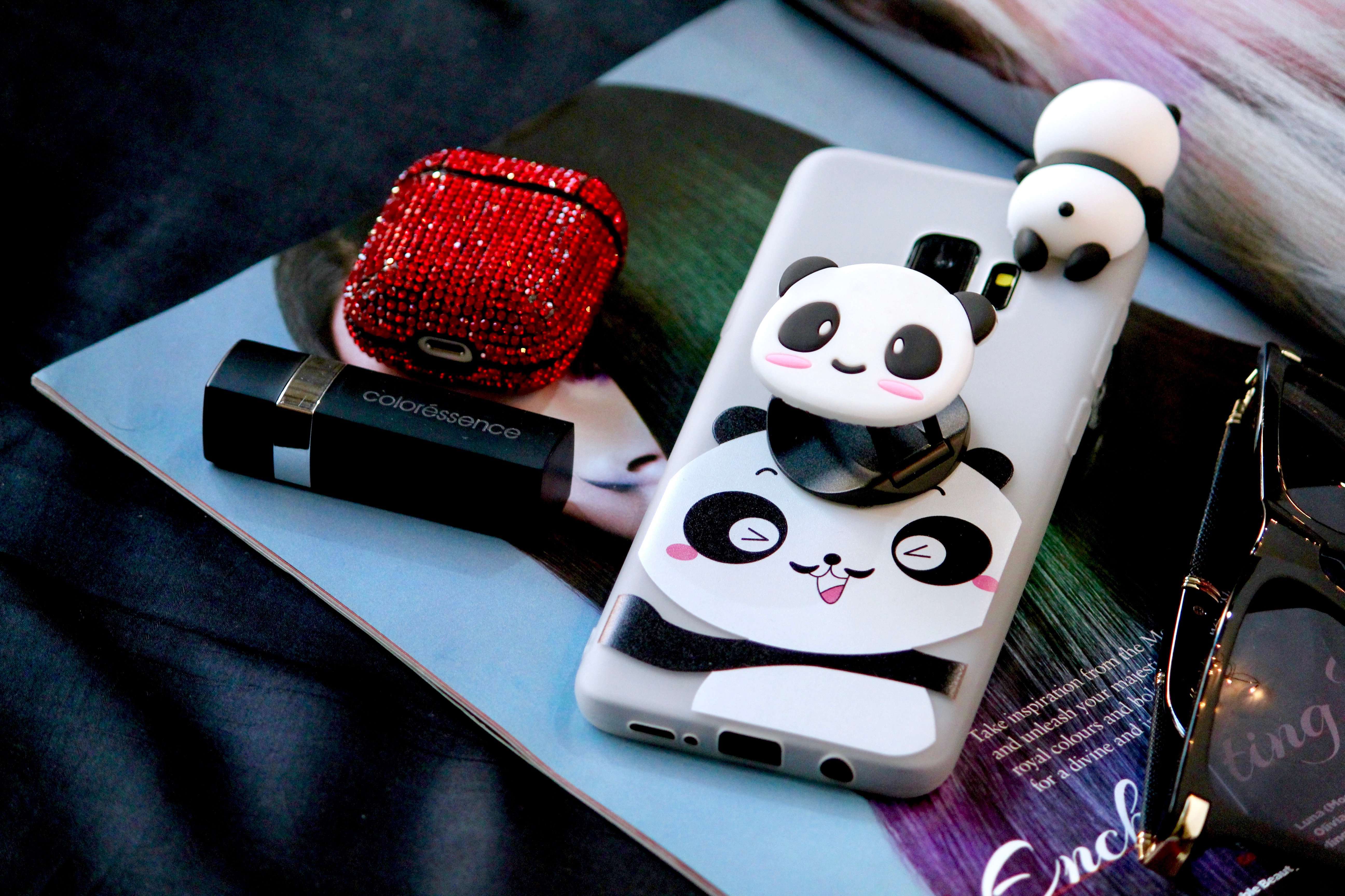 Cute 3D Panda Cover for Samsung Galaxy S9 Plus and S9-Samsung Galaxy S9 Plus Cover-Samsung Galaxy S9-JustAndBest.com