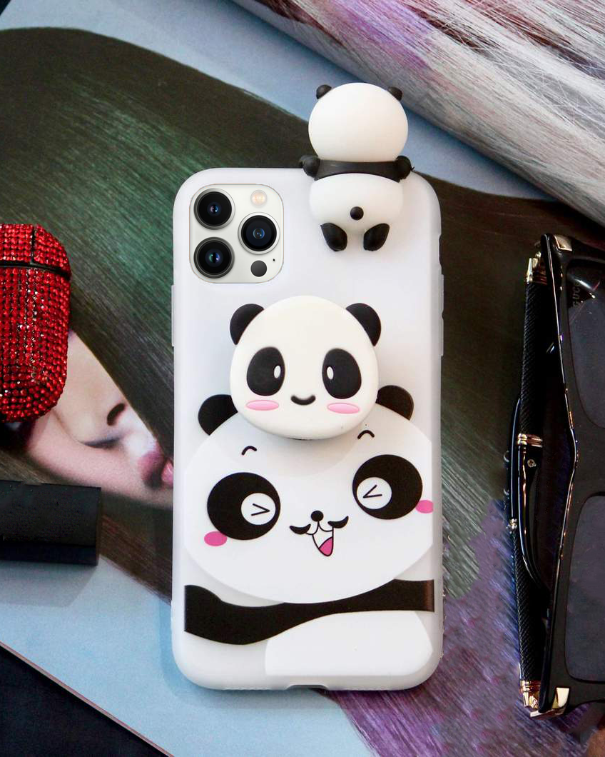 Cute 3D Panda Silicone Soft Case