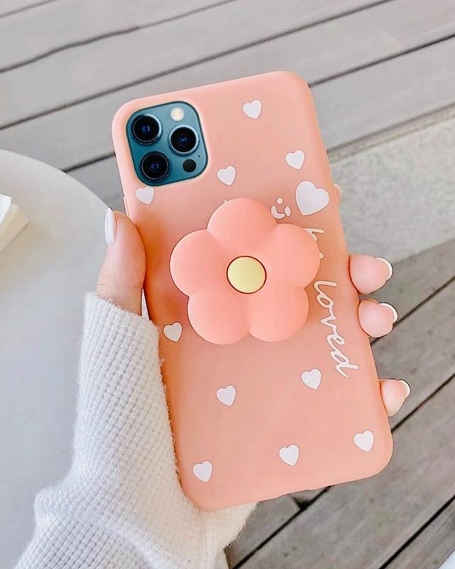 Cute Flower Pop Up Socket iPhone 11 Case